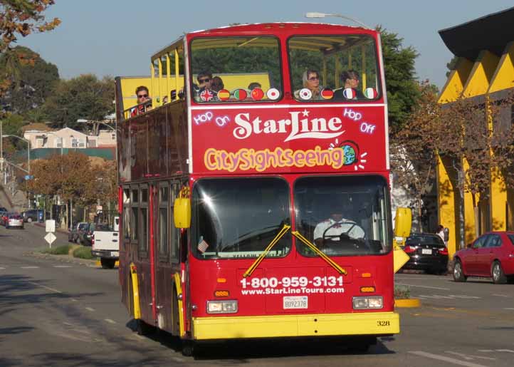 Star Line New Flyer D40LF City Sightseeing open top 328